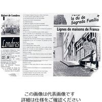 大阪ポリヱチレン販売 エコフィールド ヨーロピアン柄 100枚入 白 No.9618 1セット(100枚) 63-5722-15（直送品）