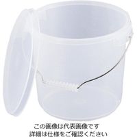 アズワン PP バケツ 13L シールタイプ蓋セット 乳白色 1セット 63-7120-97（直送品）