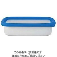 富士ホーロー コンテ ホーロー浅型角容器M KEーM・AB アクアブルー 63-7133-71 1個（直送品）