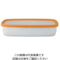 富士ホーロー コンテ ホーロー浅型角容器LL KEーLL・SY サフランイエロー 63-7133-79 1個（直送品）