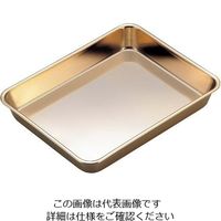 江部松商事 18ー8 浅型角バット(金メッキ付)6枚取 63-7149-70 1個（直送品）