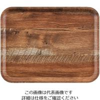 江部松商事 ヴィンテージウッド調トレー 艶消しノンスリップ MA3343E87 ブラウンオーク 63-7152-29 1個（直送品）