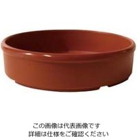アズワン メラミン テラコッタ ラウンドディッシュ