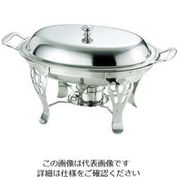 アズワン UK 18-8 共柄 小判チューフィングディッシュ用 中鍋 15.5インチ 1個 63-7161-46（直送品）