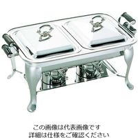 江部松商事 SW 18ー8 木柄 角チューフィングディッシュ ダブル用中鍋 20インチ 63-7162-38 1個（直送品）