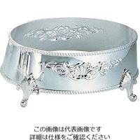 江部松商事 H 洋白 小判皿飾台 26インチ用 三種メッキ 63-7166-95 1個（直送品）