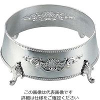 江部松商事 H 洋白 丸皿飾台 32インチ用 三種メッキ 63-7167-50 1個（直送品）