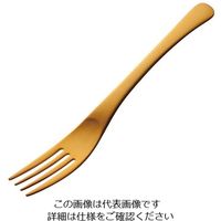 アズワン アルミ デザートフォーク アルマイト ゴールド加工（1個箱） 1個 63-7181-09（直送品）