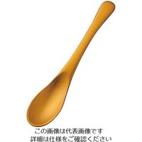 アズワン アルミ ティースプーン アルマイト ゴールド加工（1個箱） 1個 63-7181-15（直送品）