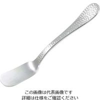 ワダコーポレーション 純銅 槌目アイスクリームスプーン 銀メッキ 1個 63-7181-68（直送品）