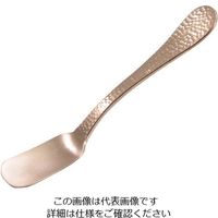 ワダコーポレーション 純銅 槌目アイスクリームスプーン ピンクゴールド 1個 63-7181-69（直送品）