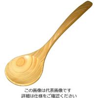 山下工芸 ひのき 丸スプーン 146ー3 全長155 63-7181-75 1個（直送品）