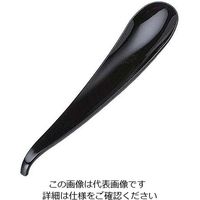 若泉漆器 しずくスプーン 黒 63-7181-94 1個（直送品）