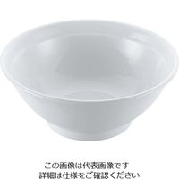 江部松商事 磁器 中華食器 白リム 高台丼 6.5寸 63-7195-24 1個（直送品）