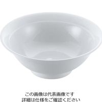 江部松商事（EBEMATSU） 磁器 中華食器 白リム 高台丼 7寸 1個 63-7195-23（直送品）
