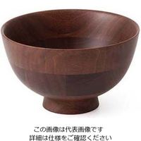 ラ・ルース ひきよせ 丼(3段M)ウォールナット 130138 63-7197-73 1個（直送品）