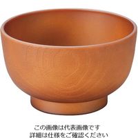 江部松商事 耐熱3.6寸荒木目汁椀 総ダークブラウン 1000135 63-7198-06 1個（直送品）