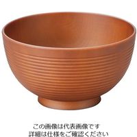 アズワン 耐熱4.5寸若狭千筋丼 総ブラウン 1000855 1個 63-7198-40（直送品）