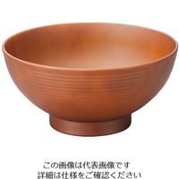 江部松商事 耐熱6寸乱筋木目丼 総ライトブラウン 1001125 63-7198-53 1個（直送品）
