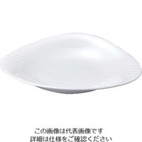 若泉漆器 ニューホワイト 菱形プレート 30cm 1個 63-7199-70（直送品）