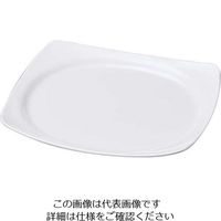 若泉漆器 ニューホワイト 渕丸長角盛皿 31cm 63-7199-74 1個（直送品）