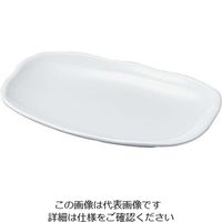 若泉漆器 ニューホワイト 長手盛鉢 33cm 63-7199-81 1個（直送品）