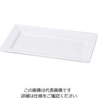 若泉漆器 ニューホワイト 長角鉢 45cm 63-7200-24 1個（直送品）