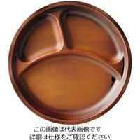 アズワン 耐熱ロコモコプレート チーク刷毛目 1201720 1個 63-7200-82（直送品）