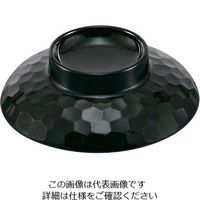 江部松商事 メラミン 亀甲汁椀 蓋 溜内黒 GWー362TMーB 63-7201-25 1個（直送品）