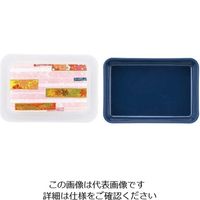 アズワン 器美の追求 主食 スタック型 S-21 紺 ナチュラル/しおり 1個 63-7201-37（直送品）