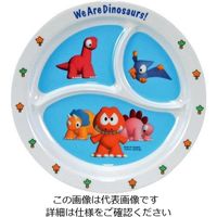 江部松商事 メラミン 子供食器 ダイナソワーズ 丸ランチ皿 MCー36D 63-7201-67 1個（直送品）