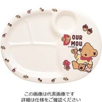 江部松商事 メラミン 子供食器 デュールムー ランチ皿(大)MCー31ーDM 63-7201-91 1個（直送品）