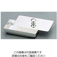 江部松商事 H 洋白 普及型 ようじ入れ 一枚蓋 三種メッキ 63-7211-53 1個（直送品）