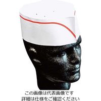 Pal フォレージュハット レッドライン(100枚入)A92002C 63-7225-99 1枚(100枚)（直送品）