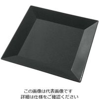 ニシキ プラ容器 角皿 40(10枚入)黒 63-7231-29 1枚(10枚)（直送品）