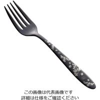 トーダイ ステン シーク 黒酸化発色 ローズ デザートフォーク 63-7238-08 1個（直送品）