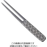 トーダイ 18ー8 黒酸化発色 ピックフォーク かんざし 業平菱 63-7238-29 1個（直送品）