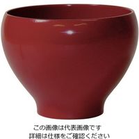 丸十 デザートカップ 朱 CH018-3 1個 64-2536-43（直送品）