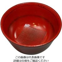 丸十 4.3羽反布貼り汁椀 根来 CH115NE 1個 64-2536-48（直送品）