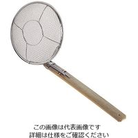 アズワン 18-8特製竹柄そば揚 L型 6寸 1個 64-3247-33（直送品）