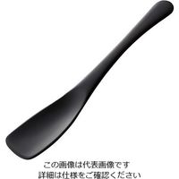 トーダイ すくいやすい アルミアイススプーン ブラック 64-4189-42 1個（直送品）