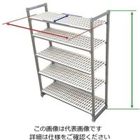 遠藤商事 TR 610型移動式シェルビング5段 1220×H1780 64-4199-39 1個（直送品）