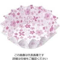 アヅミ産業 紙カップココケース ひまわり 小 小花柄 ピンク(500枚入) 64-4201-37 1枚(500枚)（直送品）