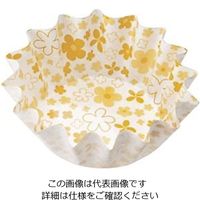 アヅミ産業 紙カップココケース ひまわり 小 小花柄 イエロー(500枚入) 64-4201-38 1枚(500枚)（直送品）