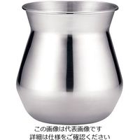 アズワン UKステンレスガラ入れ プレーンタイプ ツヤ消仕上 小 64-4204-77 1個（直送品）