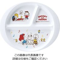 スリーライン メラミンお子様食器「スヌーピー」 ランチ皿 64-4205