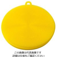 岡部洋食器製作所 シリコンたわし イエロー 7-8802-01 1個（直送品）