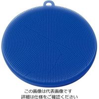 岡部洋食器製作所 シリコンたわし ブルー 7-8802-03 1個（直送品）