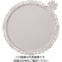 遠藤商事 デコラプレート エンジェル 25枚入 ホワイト 50 1セット(25枚) 63-5705-09（直送品）