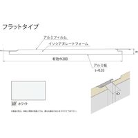 建築資材・浴室用パネル】フクビ化学工業 不燃スパンドレル マルチスパン フラット調 4m ホワイト 1梱包（12枚入）（直送品） - アスクル